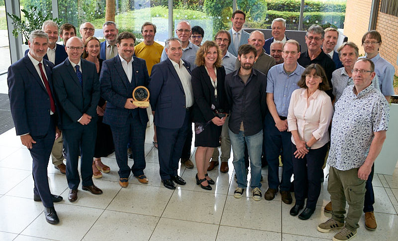 Team photograph taken on the occassion of the King's Award for Enterprise for Innoviation 2025