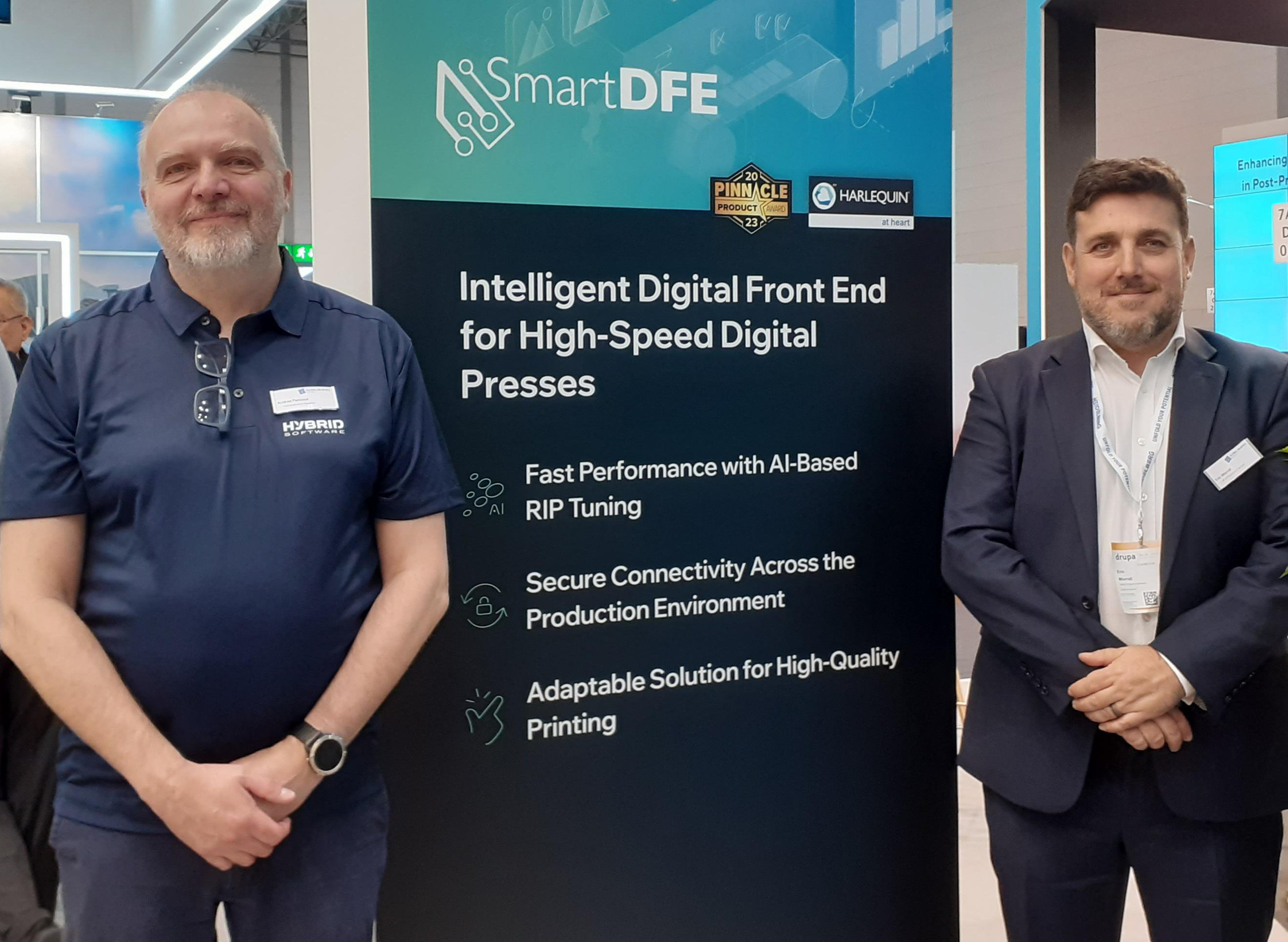 Representing the company at a trade show